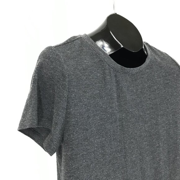 Victoria's Secret Waffle Knit Crew Neck Tee Women's Small Gray Thermal Stretch - Picture 4 of 12